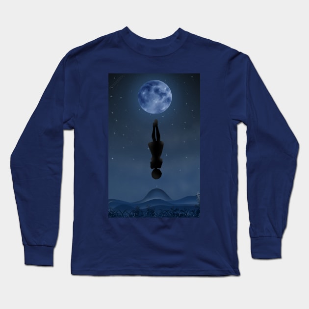 Fly me to the moon Long Sleeve T-Shirt by thearkhive